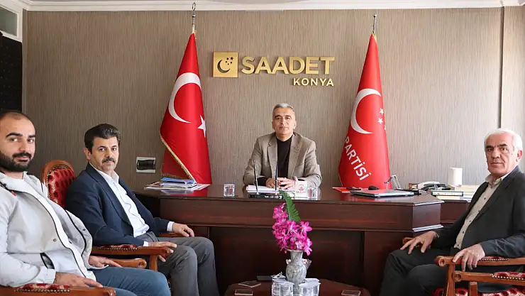 Hakimiyet Gazetesi'nden Saadet Partisi Konya İl Başkanlığı'na ziyaret
