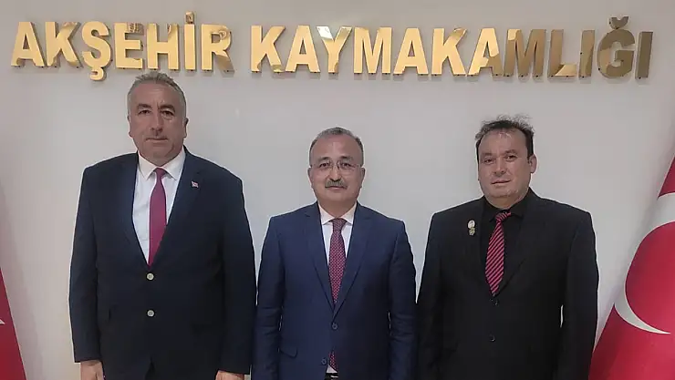 Harp Malulü Gaziler Derneği'nden Kaymakam Özel'e teşekkür ziyareti