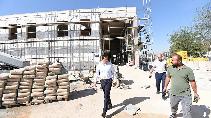 Hoş Kubbe Cami İnşaatına Ziyaret