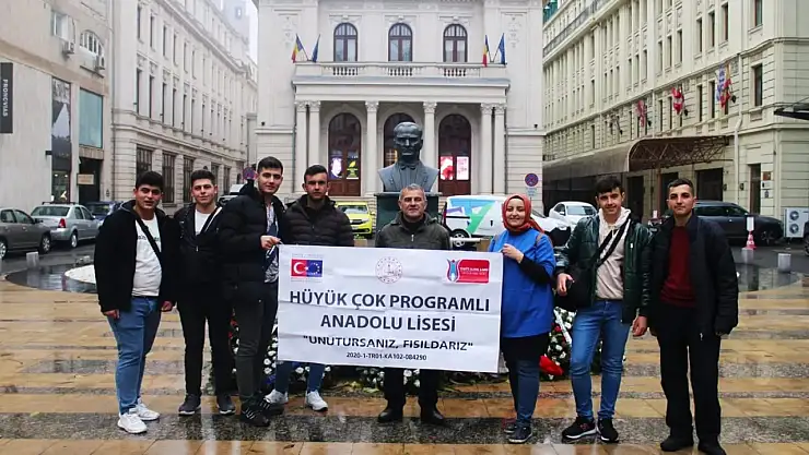 Hüyük'lü öğrenciler Avrupa'da staj yaptı