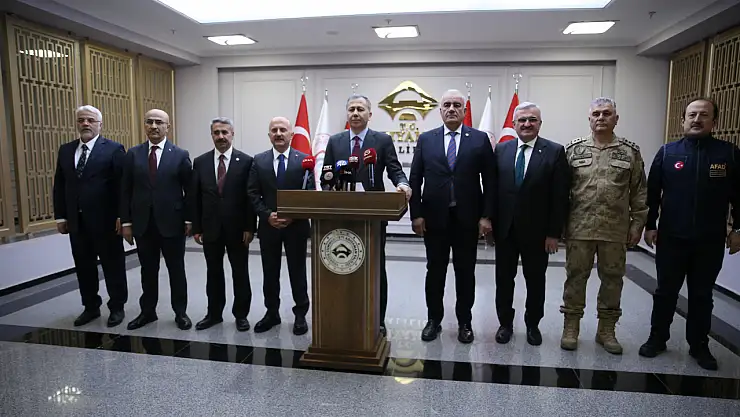İçişleri Bakanı Yerlikaya, Adıyaman'da güvenlik toplantısı sonrasında konuştu