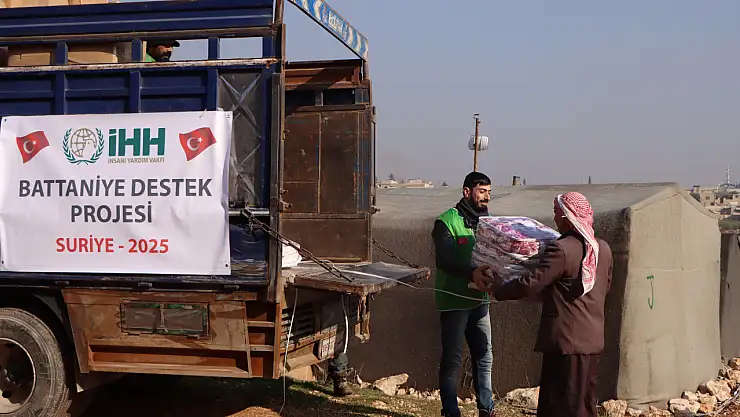 İHH Suriye'de 37 binden fazla kişiye kış yardımı ulaştırdı