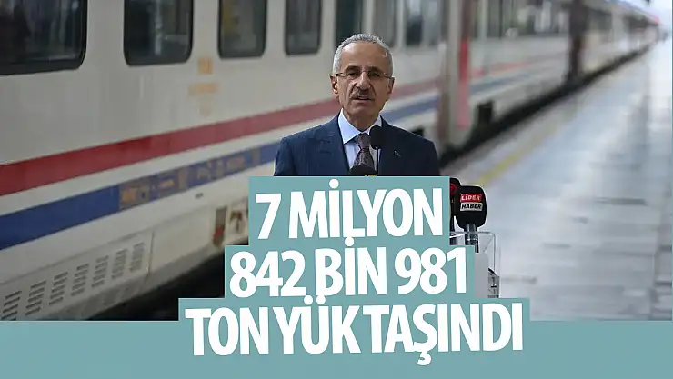 İltisak hatları ile 8 ayda 7 milyon 842 bin 981 ton yük taşındı