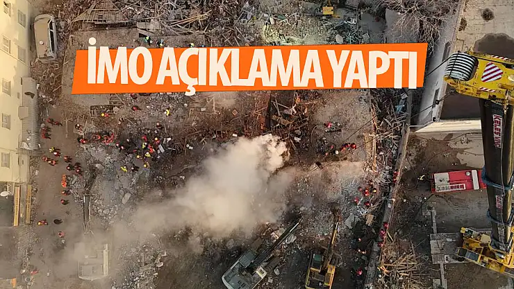 İMO Konya Şubesi yıkılan Taşoluk apartmanıyla ilgili açıklama yaptı!