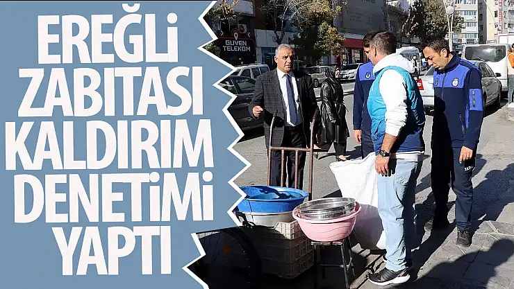 İşgal Edilen Kaldırımlara Zabıta Denetimi