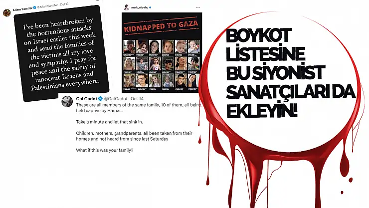 İsrail Boykot Listesine Bu Siyonist Sanatçıları da Ekleyin!