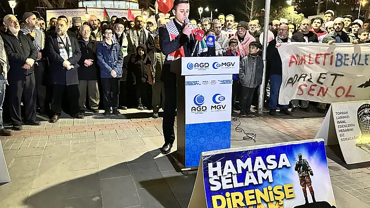 İsrail'in Gazze'ye yönelik saldırılarına Konya'dan tepki!