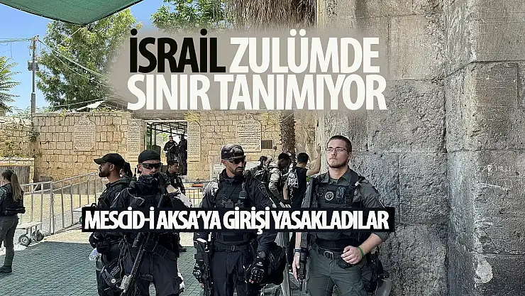 İsrail Polisi, Mescid-i Aksa'da Cuma Namazı İçin Toplanan Filistinlilere Engel Oldu