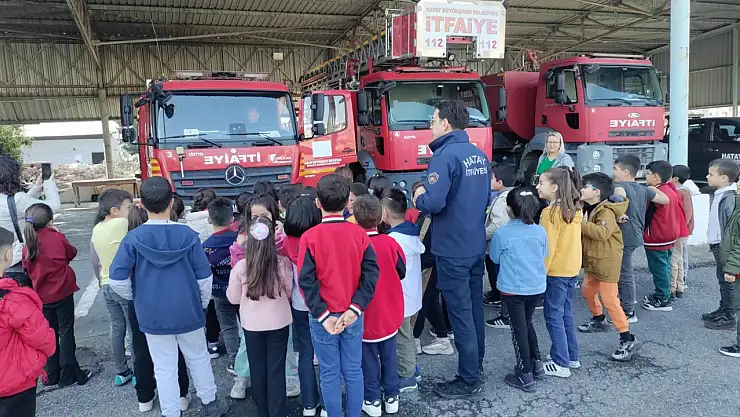 İtfaiyecilerden, öğrencilere eğitim