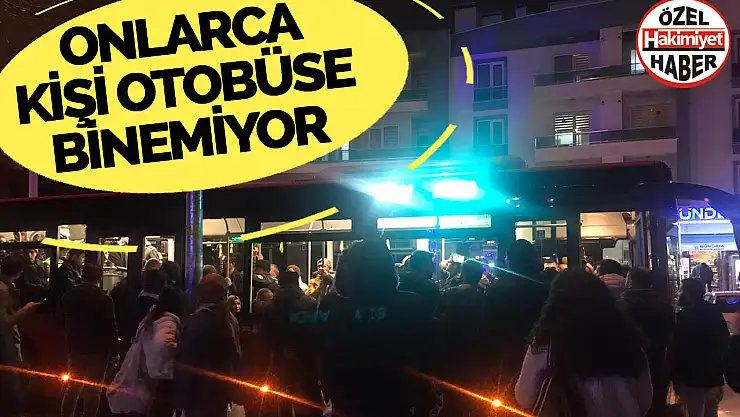 Japon Parkı Otobüs Durağındaki Yoğunluk Bitmiyor