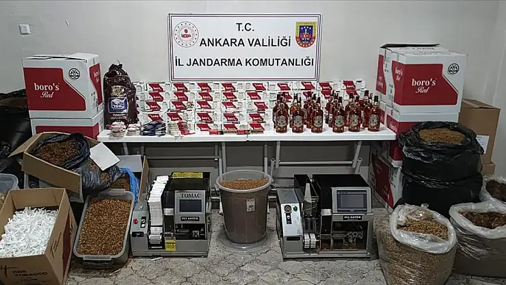 Kaçak alkol ve tütün operasyonunda 2 kişi gözaltına alındı!