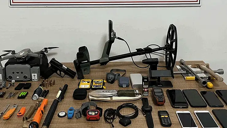 Kaçak kazı yapan 7 kişi yakalandı