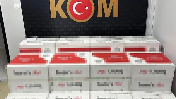 Kaçak makaron operasyonunda 2 gözaltı!