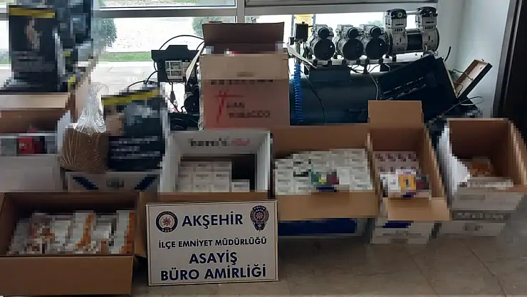 Konya'da kaçak tütün dolduran şüphelilere baskın: 6 gözaltı