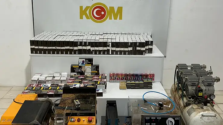 Kaçak tütün operasyonunda 2 zanlı yakalandı