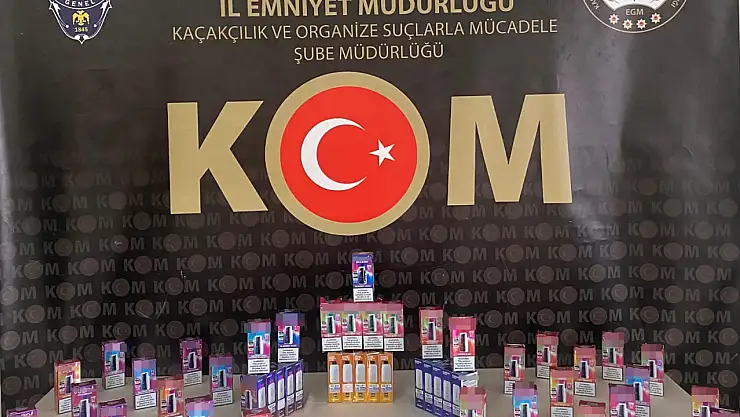 Kaçakçılık operasyonu düzenlendi: 55 elektronik sigara ele geçirildi