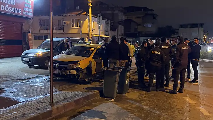 Kaçırdığı taksiyi hurdaya çevirdi, yaya kaçarken yakalandı!