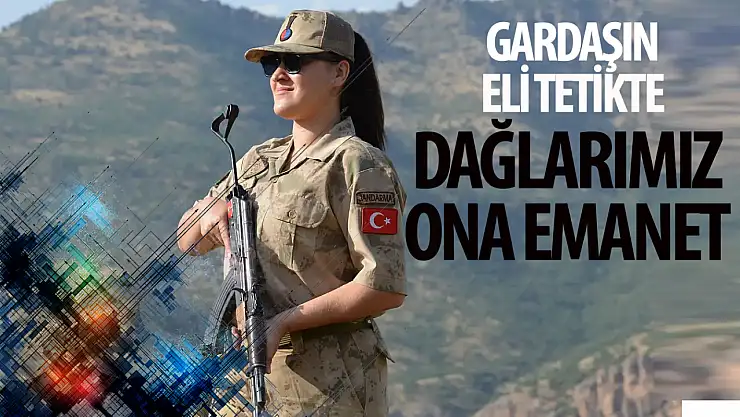 Kadın güvenlik korucusu 6 yıldır eli tetikte görev yapıyor