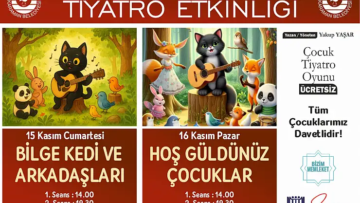 Karaman Belediyesi'nden miniklere ara tatil sürprizi!