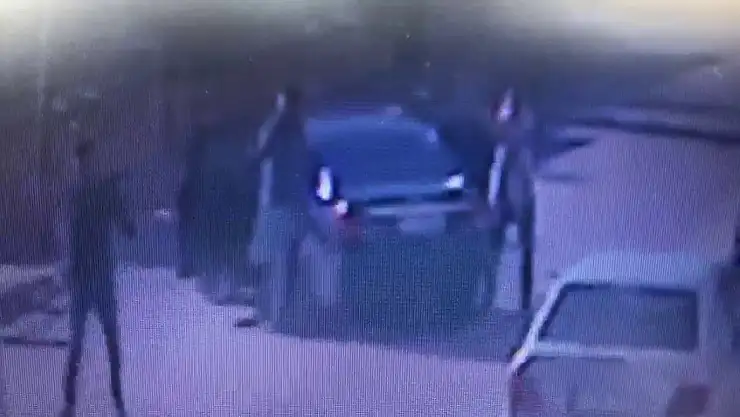 Karaman'da silahlı çatışma kamerada