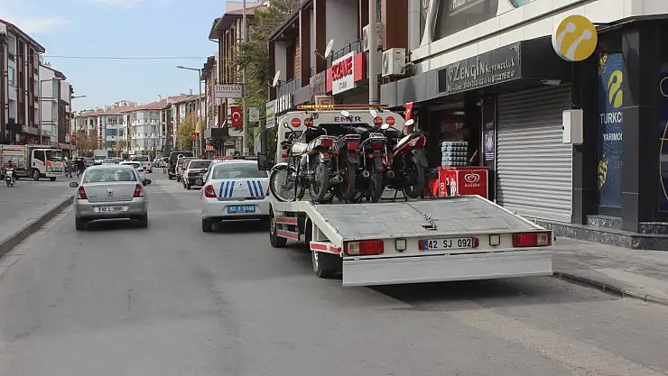 Karapınar'da trafik denetimleri başladı