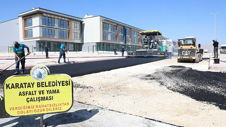 Karatay'da asfalt sezonu hızla başladı