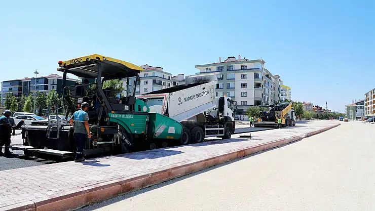 Karatay'da asfalt ve çevre düzenleme çalışmaları devam ediyor