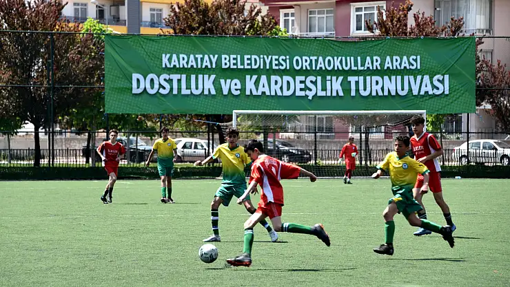 Karatay'da 'ortaokullar arası dostluk ve kardeşlik futbol turnuvası' başladı