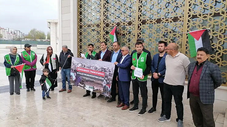 Kars'ta İsrail'in Gazze'ye yönelik saldırıları protesto edildi
