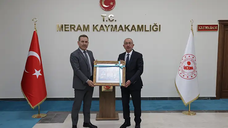 Kavuş yeni Kaymakam Yılmaz'ı ziyaret etti