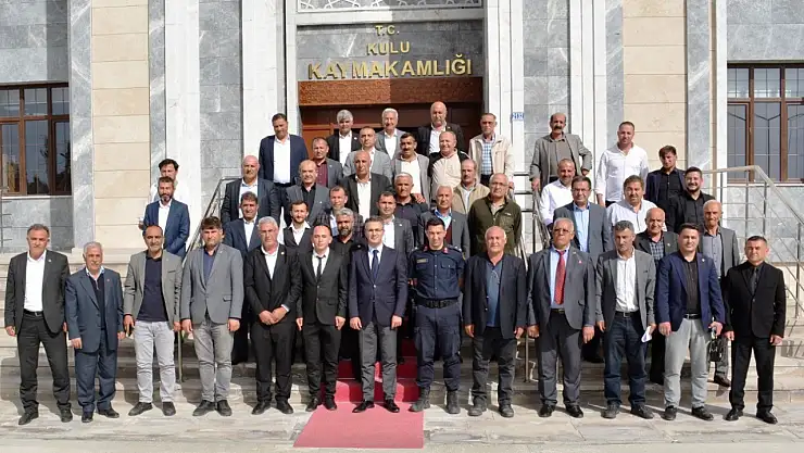 Kaymakam Canpolat  muhtarlarla bir araya geldi!