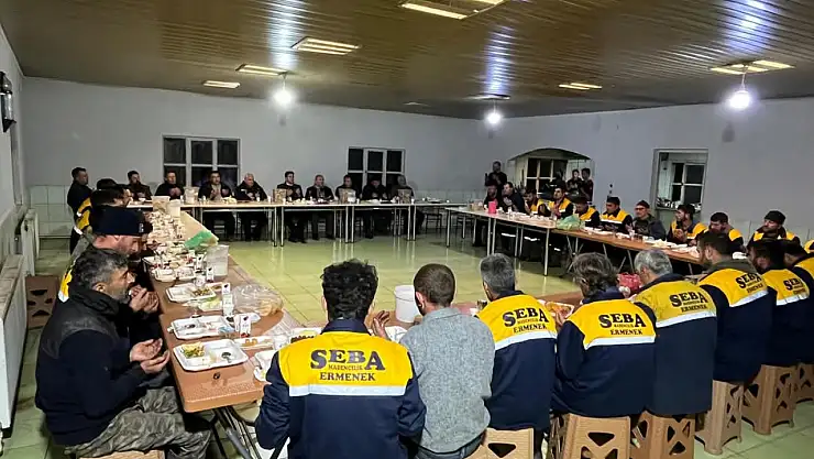 Kaymakam Erdoğan, Madencilerle iftarda buluştu