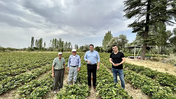 Kaymakam Turan'dan, Bozkırlı üreticilere ziyaret