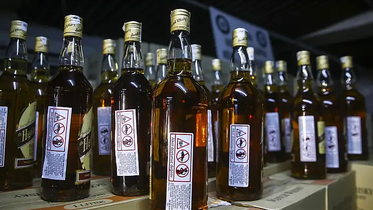 Kayseri'de Sahte içki operasyonu