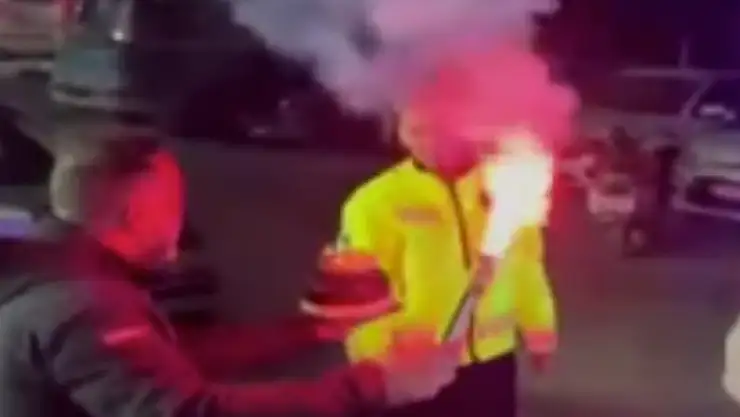 Kaza ihbarı, kutlamayla bitti!