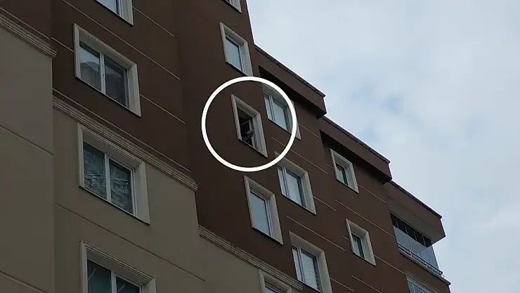 Kiralık ev bakmak için gittiği binadan düştü