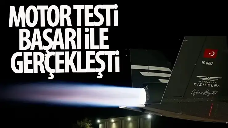 Kızılelma PT-3 motor testi başarı ile gerçekleşti