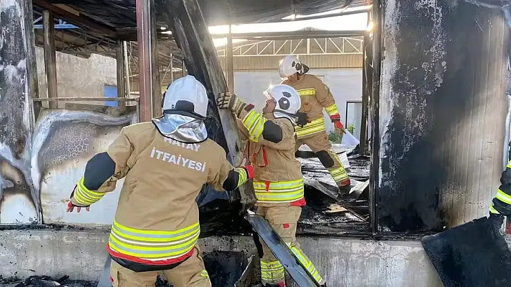 Konteyner alevlere teslim oldu