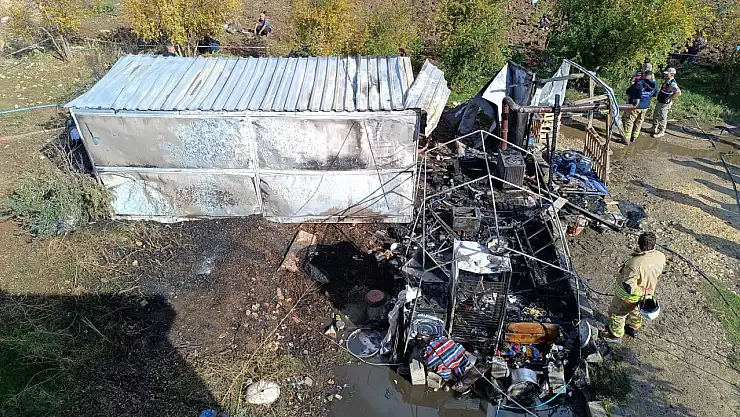 Konteynerde yangın faciası: 1 yaşındaki bebek hayatını kaybetti