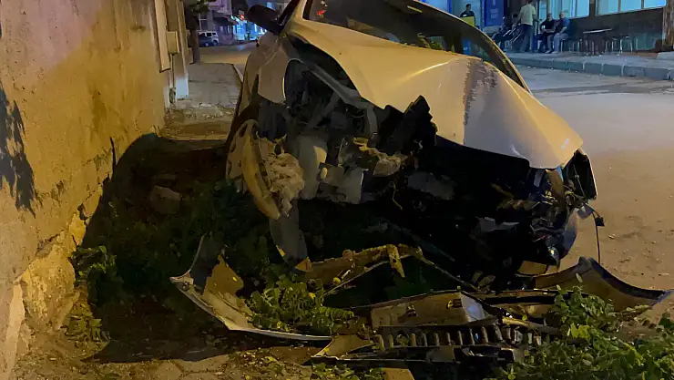 Kontrolden çıkıp ağaca çarptı: 1 yaralı