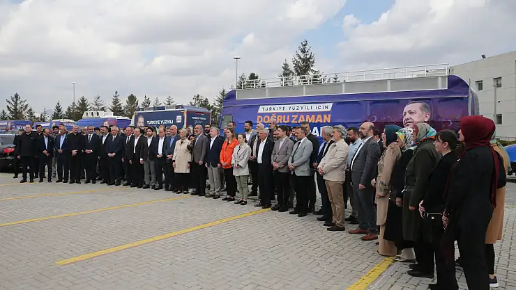 Konya  AK Parti milletvekili adayları ilçelere uğurlandı