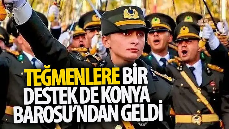 Konya Barosu'ndan TSK'daki ihraç kararına tepki