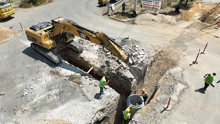 Konya Beyşehir Belediyesinin altyapı çalışmaları devam ediyor