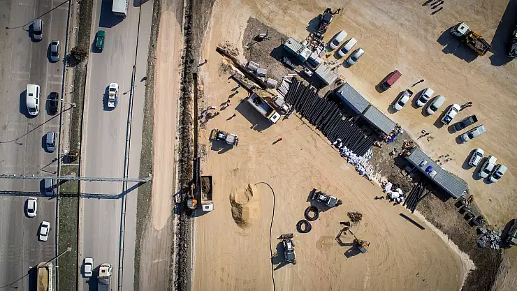 Konya Büyükşehir Belediyesi Hatay'da kuracağı konteyner kentin altyapısını tamamlıyor