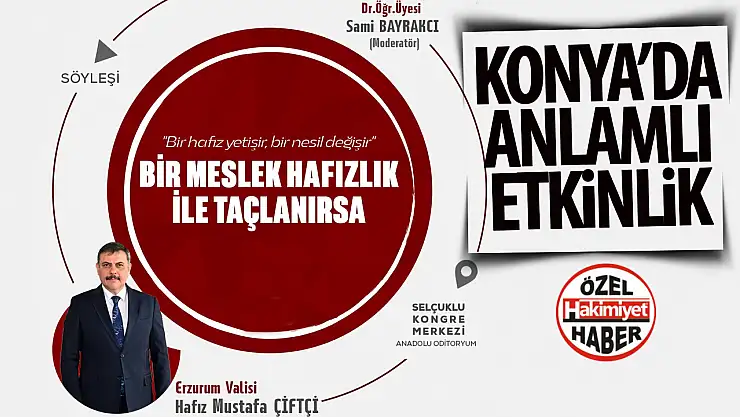 Konya Büyükşehir Belediyesi'nden Anlamlı Etkinlik