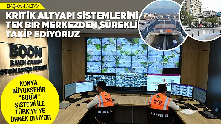 Konya Büyükşehir 'BOOM' sistemiyle Türkiye'ye örnek oluyor