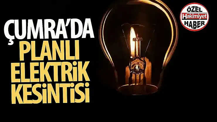 Konya Çumra'da 16 Nisan'da Planlı Elektrik Kesintisi!