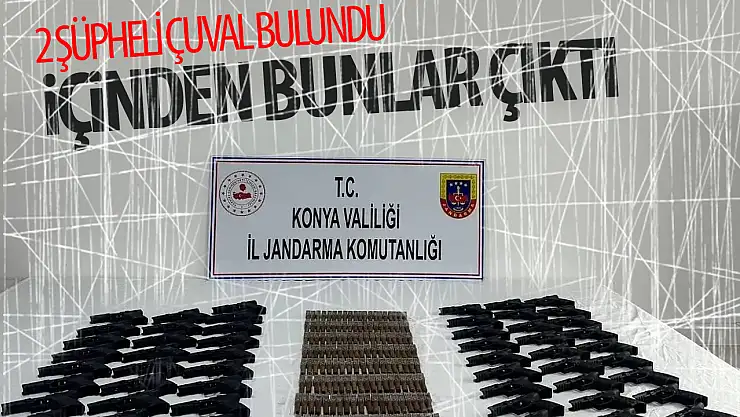 Konya'da 2 şüpheli çuval bulundu!
