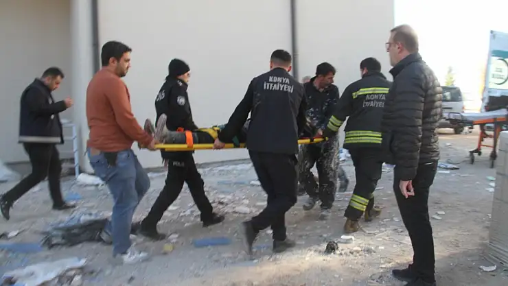 Konya'da 5 katlı binanın inşaatında feci olay! İşçi asansör boşluğuna düştü