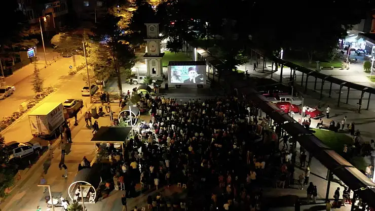 Konya'da açık hava sineması etkinliği yapıldı!